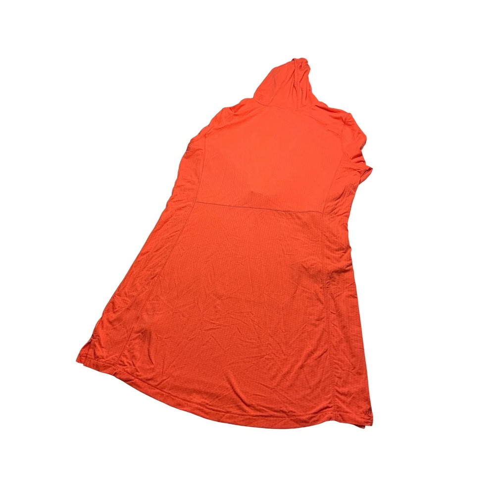 L.L.Bean SunSmart Hoodie Dress UPF 50+ Activewear Athletic Coral Medium - Picture 3 of 4